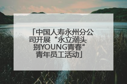 中国人寿永州分公司开展“永立潮头 别YOUNG青春”青年员工活动